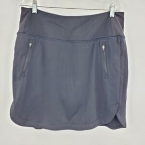 Athleta Fairway High Rise Golf Skort 18 Black Active Skirt Large Tennis casual